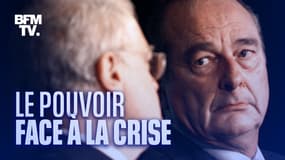 Jacques Chirac et son Premier ministre de cohabitation, Lionel Jospin, lors d'un sommet européen le 13 octobre 2000