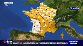Un temps instable sur un large quart nord-est du pays avec des orages et une baisse des températures 