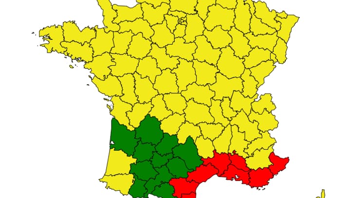 La carte de la circulation des pollens en France, mise à jour le 20 mars 2024 par le Réseau national de surveillance aérobiologique (RNSA).
