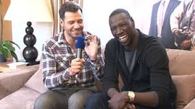 Omar Sy, tout sourire avec son complice Laurent Laffite.