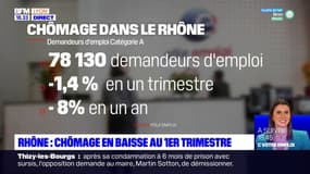 Rhône : le chômage en baisse au 1er trimestre