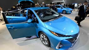 La Toyota Prius, ici dans sa version hybride rechargeable, est selon le classement de L'Argus la voiture la plus fiable du marché.