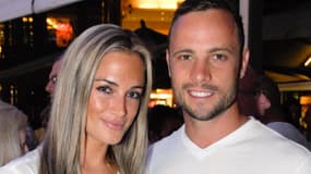 Reeva Steenkamp et Oscar Pistorius, le 26 janvier à Johnnesburg.