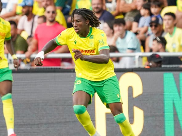 Tylel Tati lors d'un match amical avec Nantes, le 9 août 2025