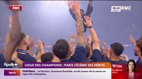 "Ça fait partie des meilleures soirées de ma vie": Paris célèbre ses héros, vainqueurs de la LDC