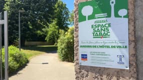 Un espace sans tabac à Tassin-la-Demi-Lune, près de Lyon (Rhône) le 30 mai 2025.