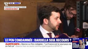 Condamnation de Marine Le Pen: "La juge a décidé de faire de la politique", estime Jean-Philippe Tanguy (RN)
