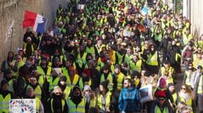 Illustration - Des gilets jaunes lors de l'acte 9