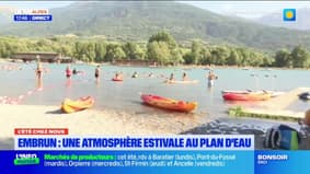 L'été chez nous: avec les fortes chaleurs, le public se presse au plan d'eau d'Embrun
