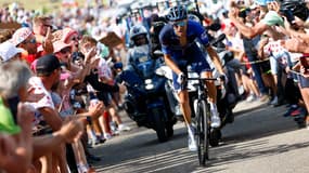 Thibaut Pinot le 22 juillet 2023 lors de la 20e étape du Tour de France.