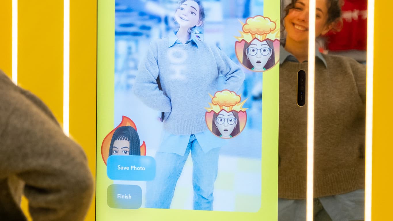 Le supermARket de Snapchat au Citadium de Caumartin. 