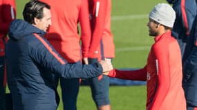 Unai Emery et Neymar