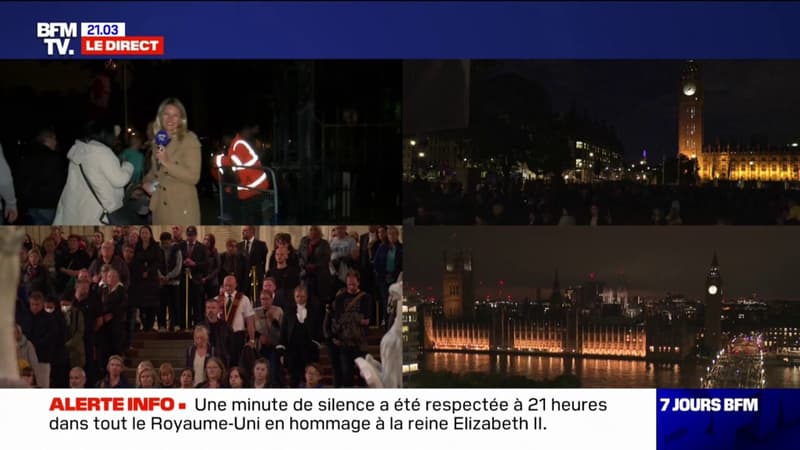 Le Royaume-Uni se fige pour une minute de silence en mémoire d'Elizabeth II