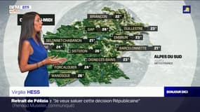 Météo Alpes du Sud: un temps toujours instable avec des nuages et des averses, jusqu'à 26°C