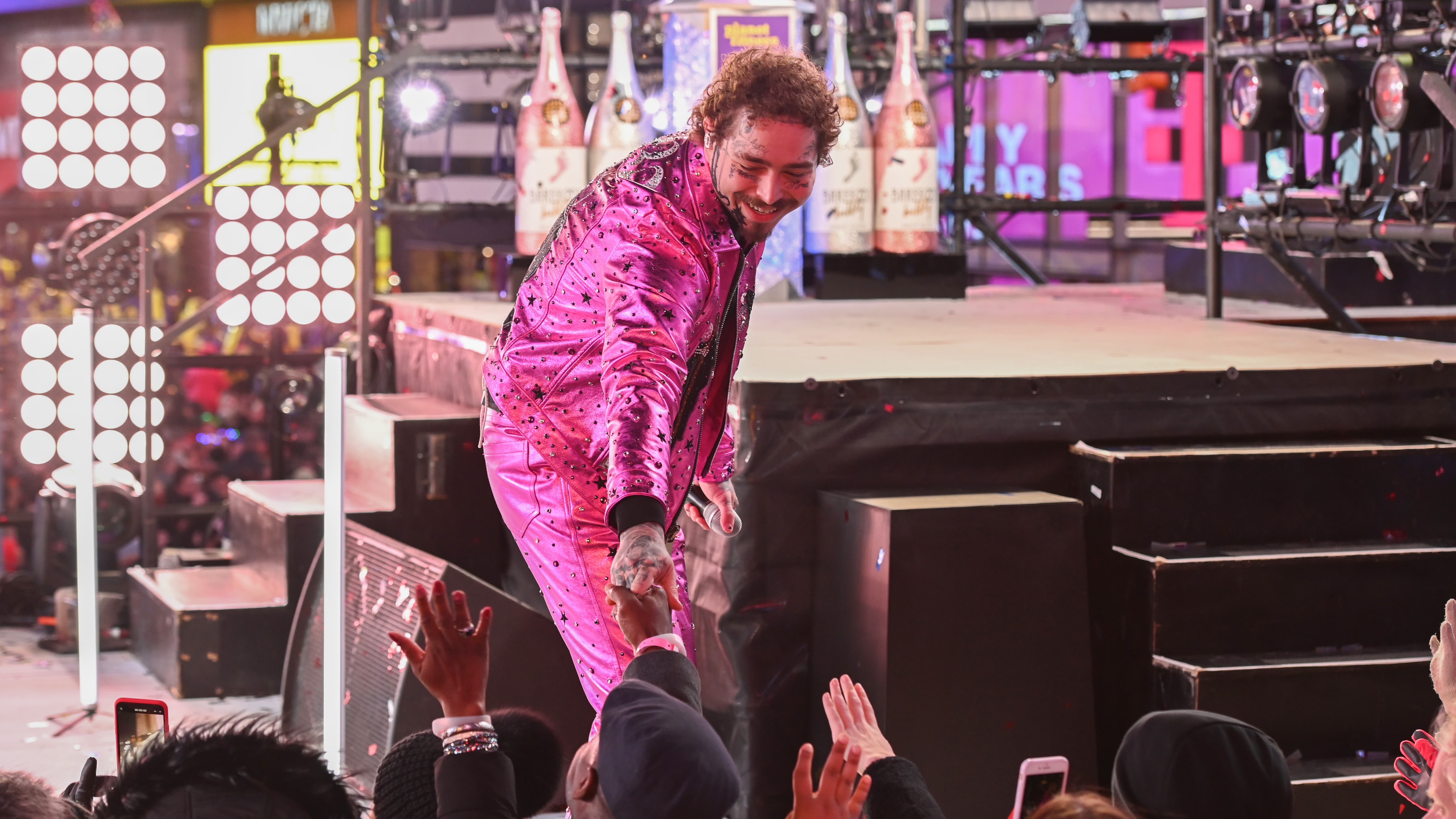 Post Malone à New York le 31 décembre 2019 