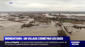 Le village de Couthures-sur-Garonne entièrement cerné par les eaux