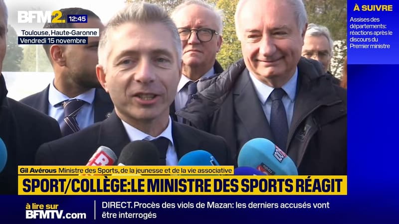 "Léon Marchand peut être rassuré", explique le ministre des Sports sur les 2h de sport au collège