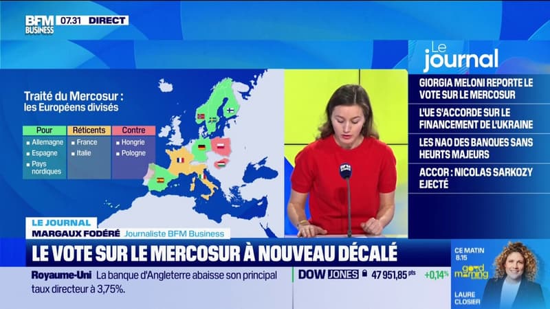 Le vote sur le Mercosur à nouveau décalé