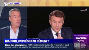 ÉDITO - "C'était la fin de la toute puissance": pendant son interview mercredi soir, Emmanuel Macron "était un président démuni"