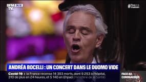 L'émouvant Ave Maria d'Andrea Bocelli lors d'un concert dans le Duomo vide de Milan