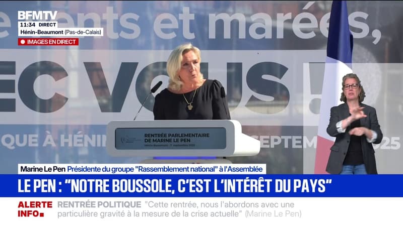 Crise politique: Marine Le Pen réclame 