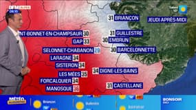 Météo Alpes du Sud: ciel dégagé et quelques nuages dans l’après-midi ce jeudi, jusqu’à 36°C à Manosque