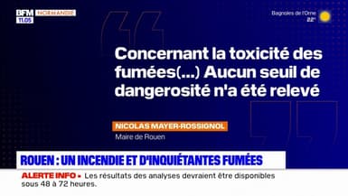 Incendie d'immeubles à Rouen: "aucun seuil de dangerosité n'a été relevé" assure le maire