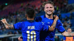 Lorenzo Insigne et Ciro Immobile avec l'Italie