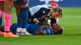 Moise Bombito blessé avec l'OGC Nice, 5 octobre 2025
