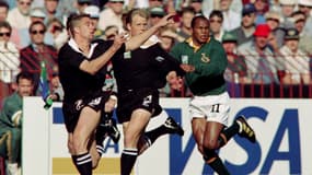 Les All Blacks face à l'Afrique du Sud en finale de la Coupe du monde de rugby 1995