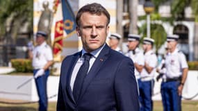 Emmanuel Macron à Cayenne, en Guyane, le 25 mars 2024 