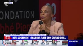 Christiane Taubira en difficulté lors de son grand oral sur le mal-logement