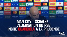 Man City - Schalke : L'élimination du PSG incite Guardiola à la prudence