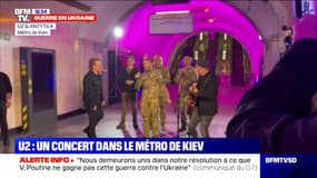 Bono chante avec le groupe ukrainien Antytila dans le métro de Kiev