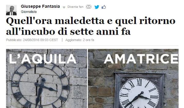 3h30, une heure maudite pour beaucoup d'Italiens. 3h30, une heure maudite pour beaucoup d'Italiens.