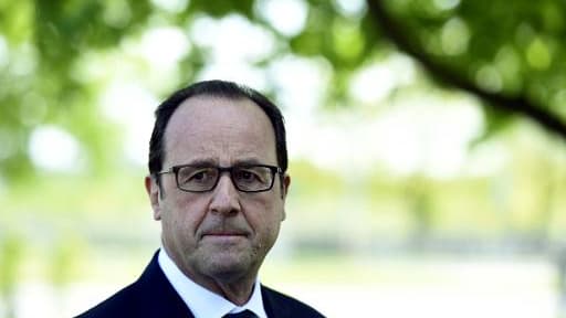 Le président François Hollande le 22 mai 2015 à Riga