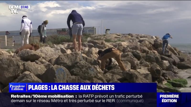 Les collectes de déchets ont commencé sur les plages françaises