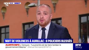 Affrontements à Aurillac: "Quand on n'aime pas les policiers parce qu'ils portent l'uniforme de la République, c'est du racisme anti-flic", estime Matthieu Valet, député européen Rassemblement national
