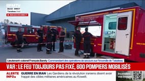 Incendie dans le Var: le feu "pas actuellement fixé", mais "maintenu dans son enveloppe", indique le commandant des opérations de secours 