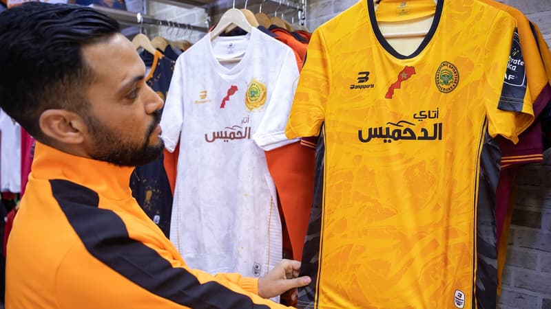 Le maillot du RS Berkane avec la carte du Maroc incluant le Sahara occidental