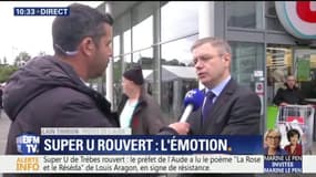 Super U de Trèbes rouvert: "On voulait montrer que la vie reprend ses droits", estime le préfet de l'Aude