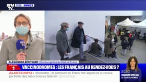 Vaccinodrome du Stade de France: "On est sur un rythme de vaccination de 10.000 doses par semaine", selon la directrice du stade
