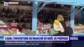 Caen: l'ouverture du marché de Noël se prépare