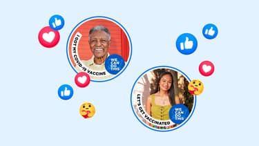 Les nouveaux filtres Facebook liés à la vaccination