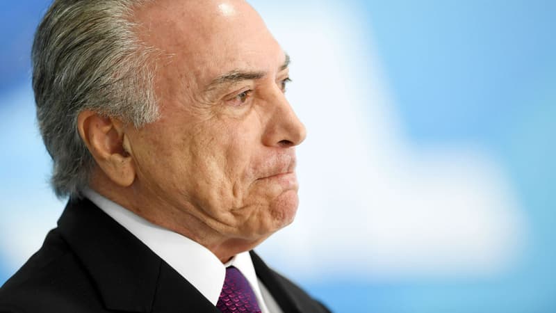 Le président brésilien Michel Temer le 17 octobre 2017