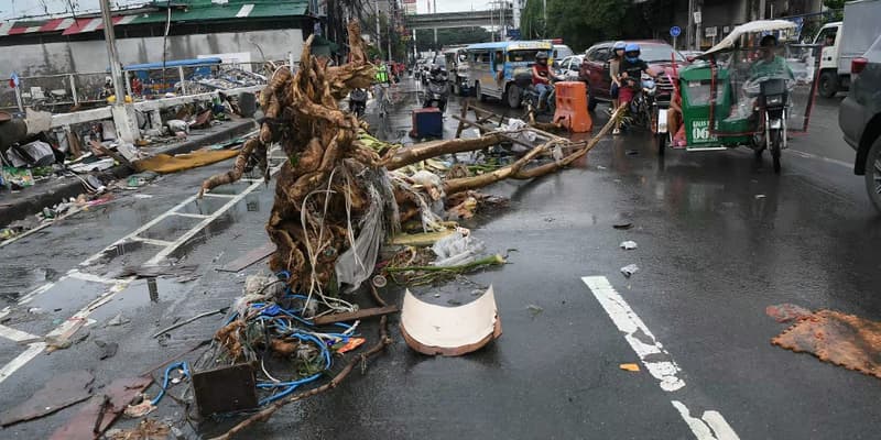 Les conséquences du Typhon Gaemi à Taïwan, le 24 juillet 2024