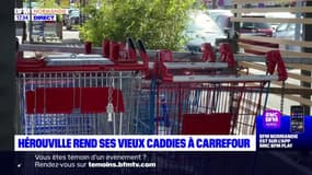 Calvados: le maire d'Hérouville dénonce des caddies du supermarché Carrefour retrouvés dans la commune