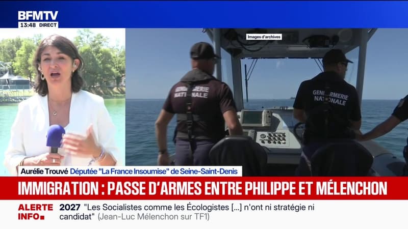 Immigration: "On a bien compris ce que tente de faire Édouard Philippe, c'est-à-dire de draguer les électeurs de l'extrême droite", assure Aurélie Trouvé, députée LFI