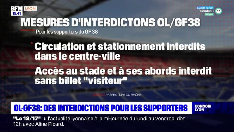 OL-GF38 : des interdictions pour les supporters