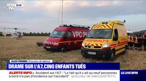 Accident sur l'A7: le procureur de Valence évoque "une explosion" et le déroulé du drame